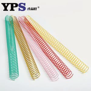 Bobină de legare spirală metalică colorată, format A4